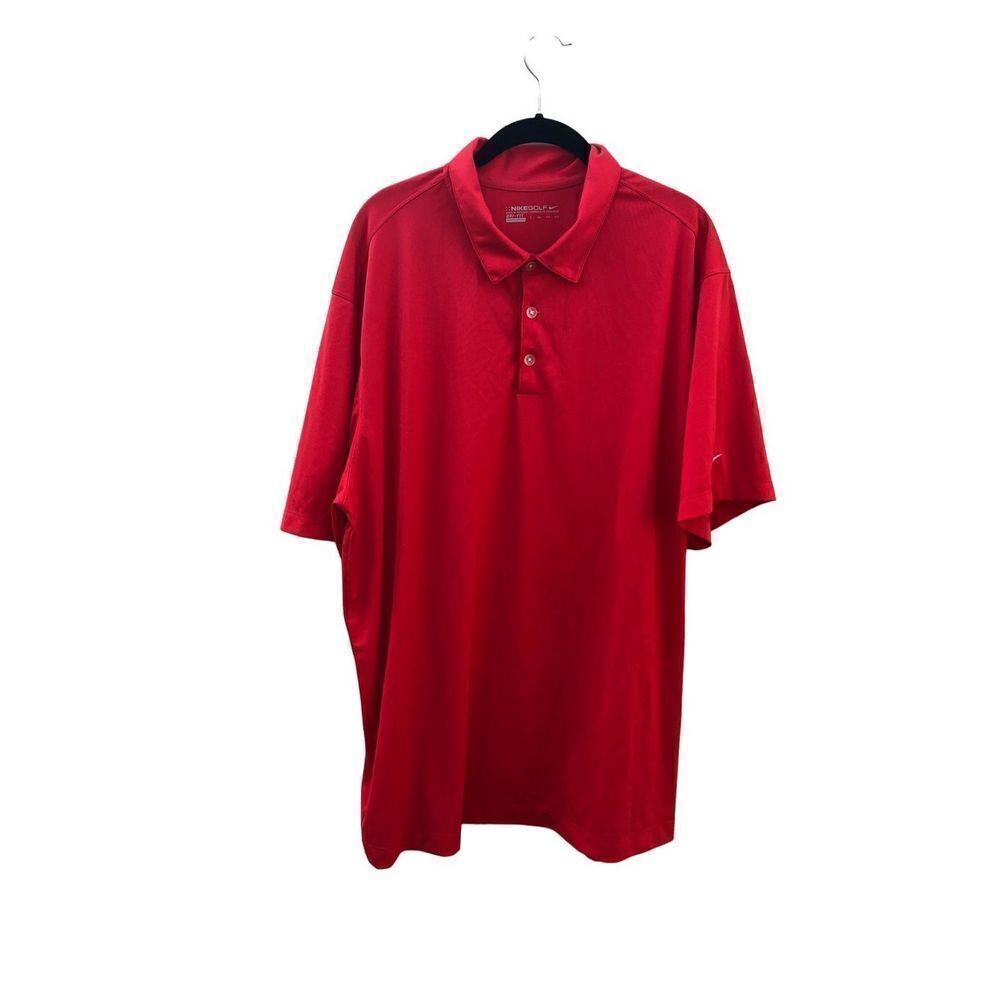 Nike Golf Dri-Fit XXL (2XL) Red Polo